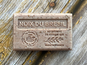 LA MAISON DU SAVON DE MARSEILLE Brazil Nut Exfoliating French Soap with Organic Shea Butter, 125g French Soaps UK