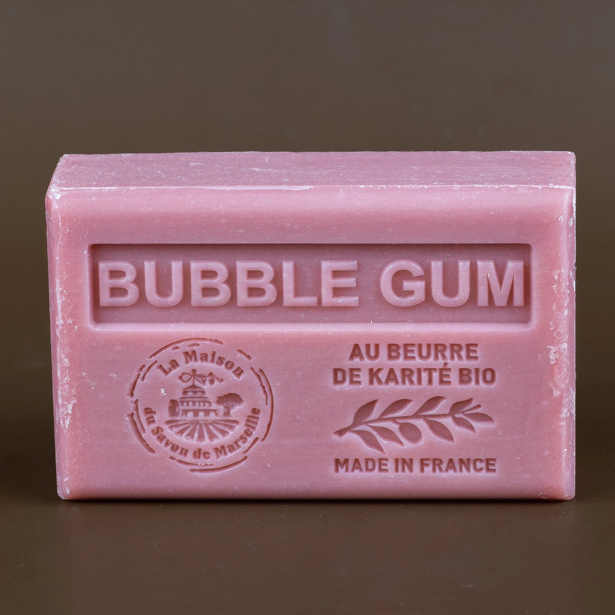 LA MAISON DU SAVON DE MARSEILLE Bubblegum French Soap with Organic Shea Butter, 125g French Soaps UK