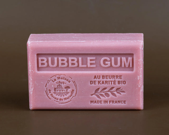 LA MAISON DU SAVON DE MARSEILLE Bubblegum French Soap with Organic Shea Butter, 125g French Soaps UK