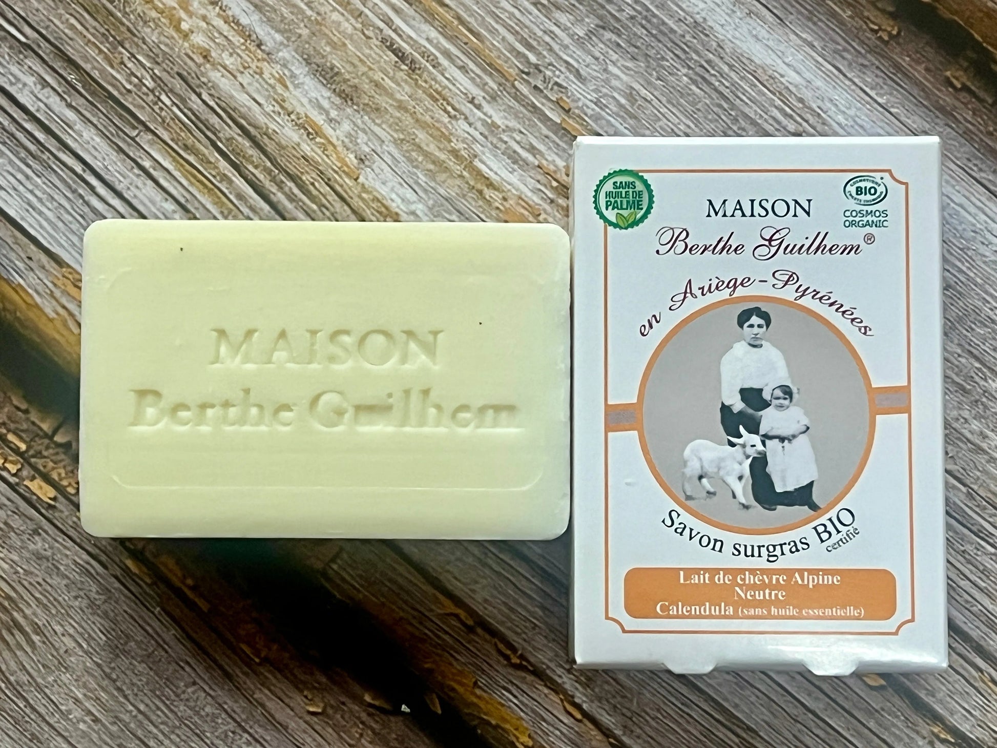 MAISON BERTHE GUILHEM Calendula Oil | Organic Alpine Goat's Milk | 100g French Soaps UK