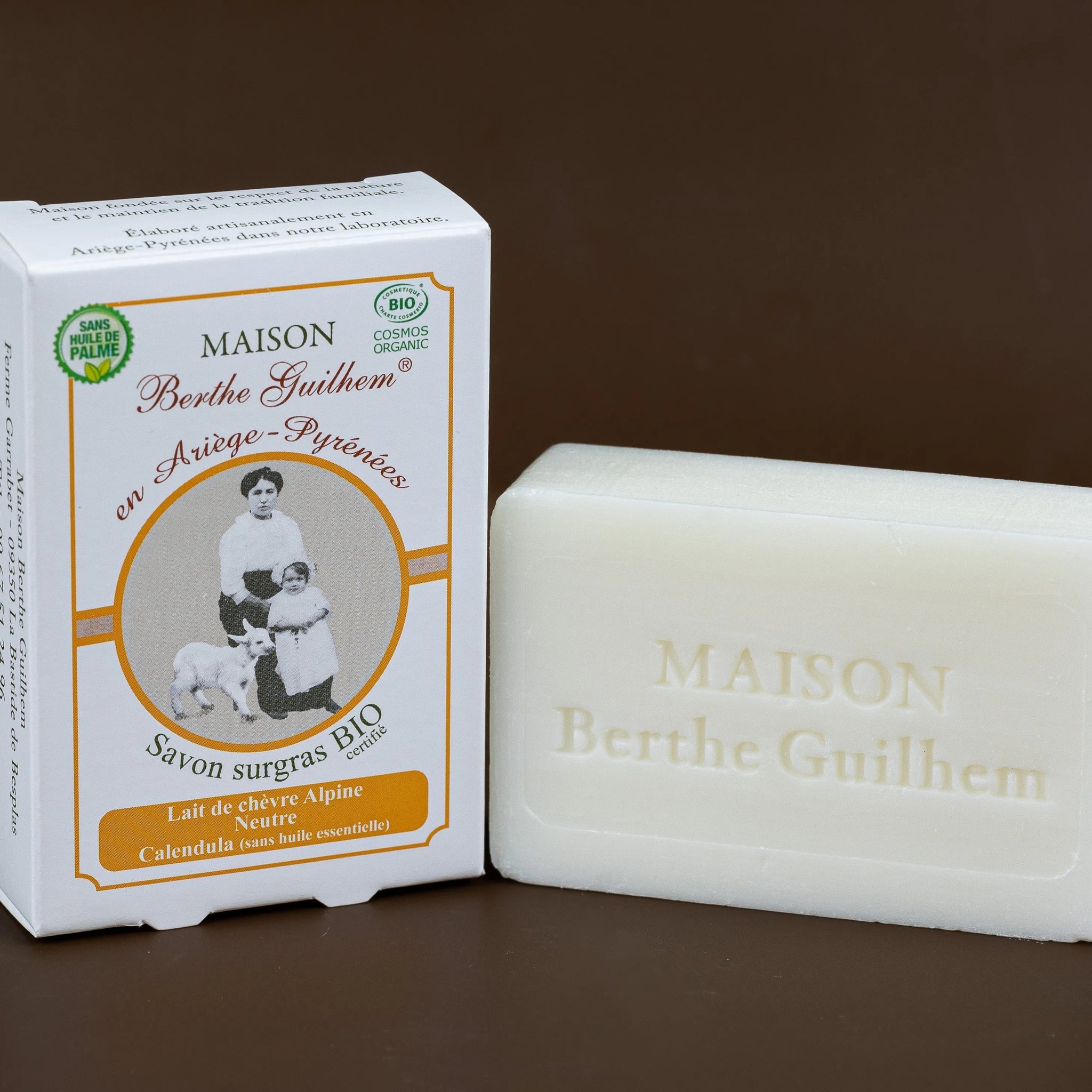 MAISON BERTHE GUILHEM Calendula Oil | Organic Alpine Goat's Milk | 100g French Soaps UK