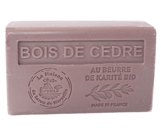 Cedar Wood (Bois de Cedre) French Soap with organic Shea Butter 125g