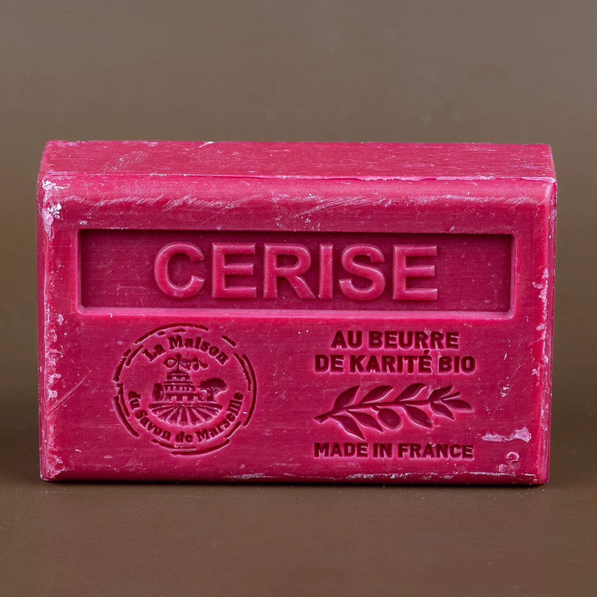 LA MAISON DU SAVON DE MARSEILLE Cherry, French Soap with Organic Shea Butter, 125g French Soaps UK