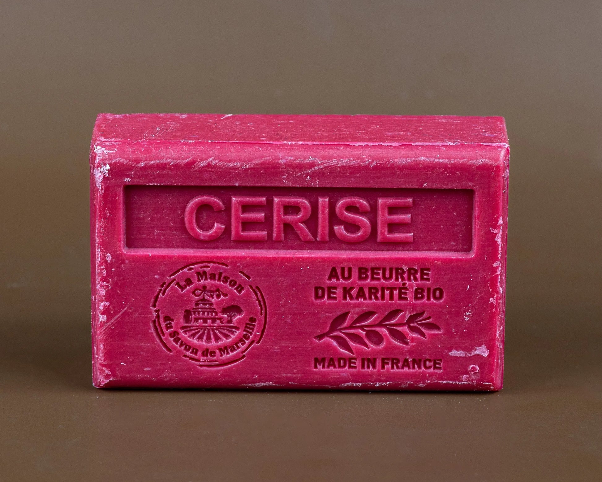 LA MAISON DU SAVON DE MARSEILLE Cherry, French Soap with Organic Shea Butter, 125g French Soaps UK