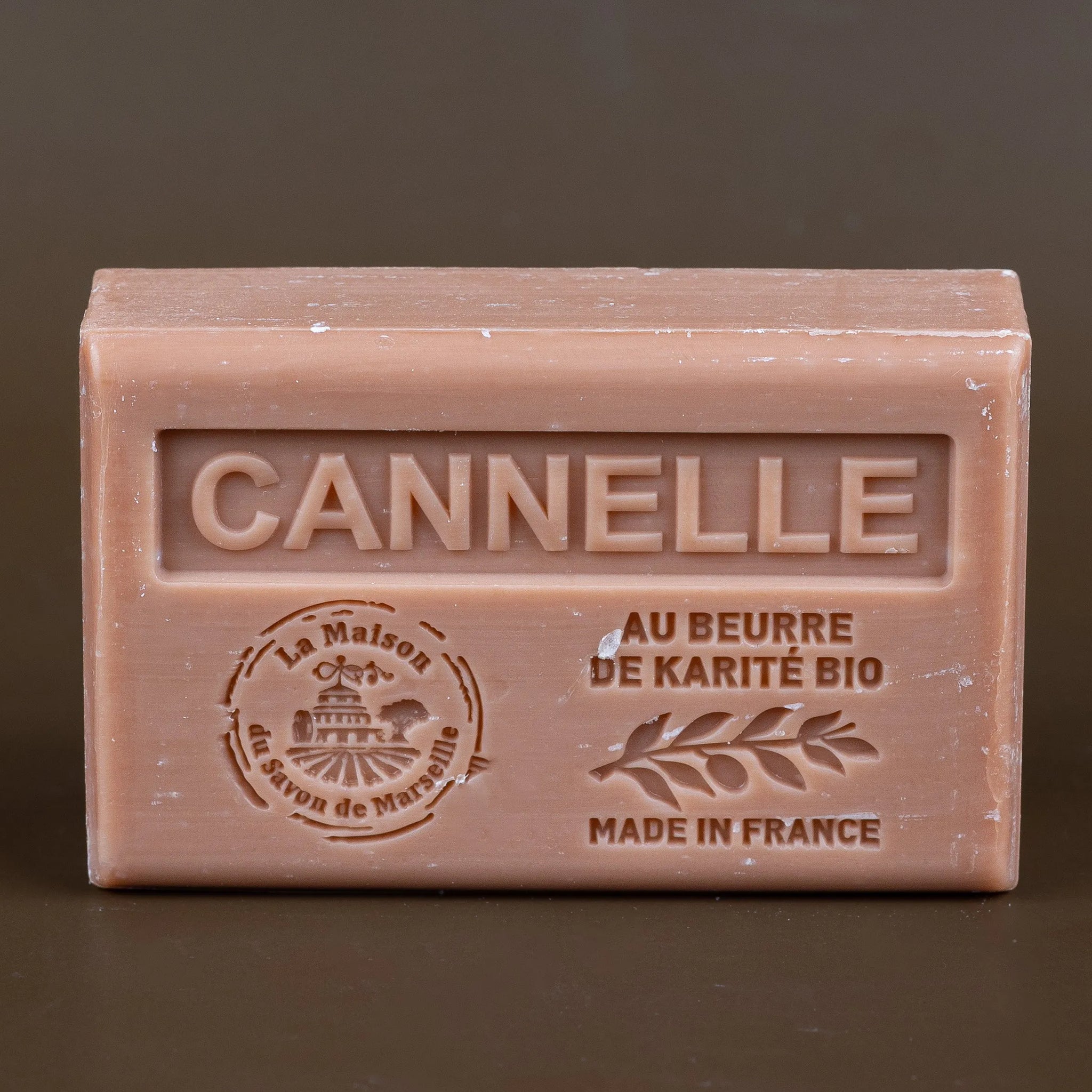 LA MAISON DU SAVON DE MARSEILLE Cinnamon French Soap with organic Shea Butter 125g French Soaps UK