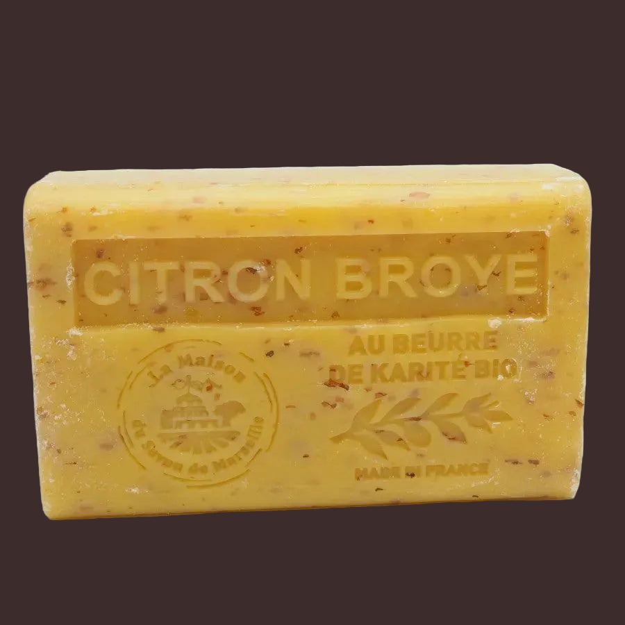 Citron Broye French Soap with organic Shea Butter 125g