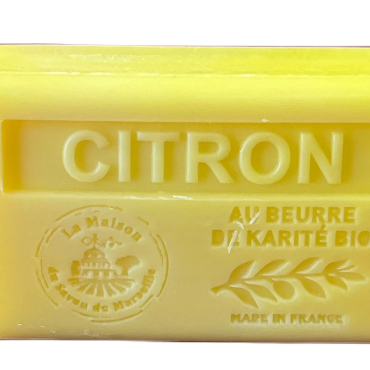 LA MAISON DU SAVON DE MARSEILLE Citron, French Soap with Organic Shea Butter, 125g French Soaps UK