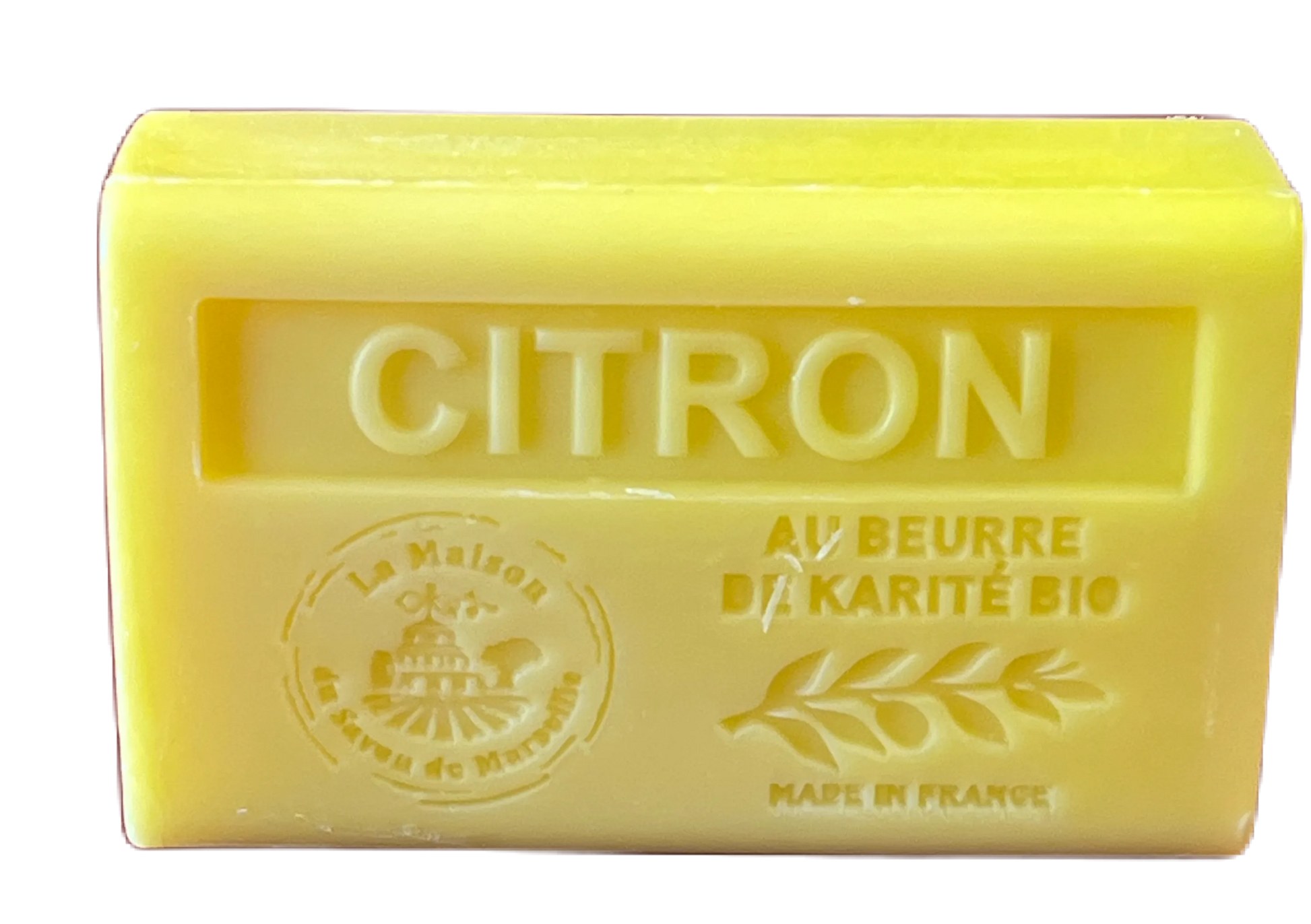 LA MAISON DU SAVON DE MARSEILLE Citron, French Soap with Organic Shea Butter, 125g French Soaps UK