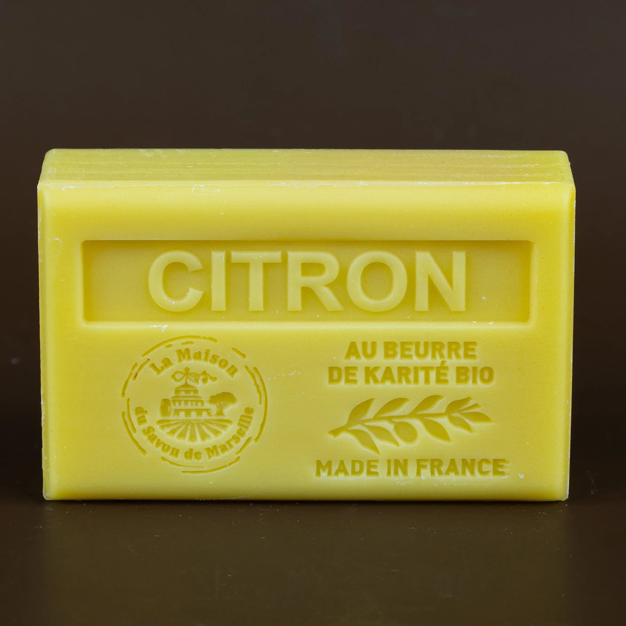 LA MAISON DU SAVON DE MARSEILLE Citron, French Soap with Organic Shea Butter, 125g French Soaps UK