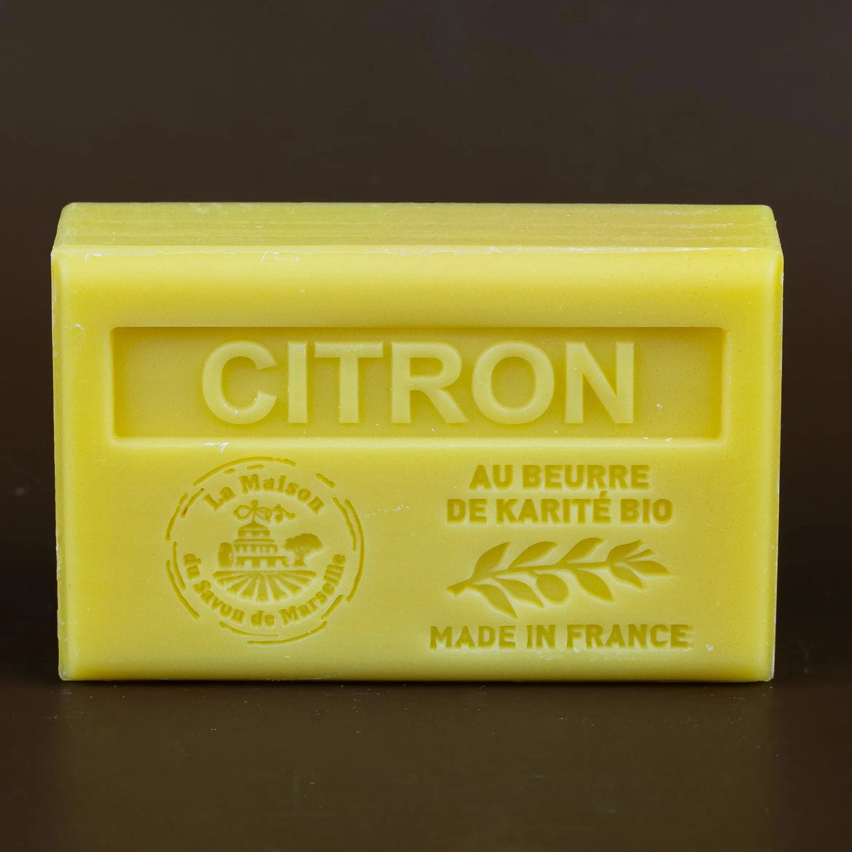 LA MAISON DU SAVON DE MARSEILLE Citron, French Soap with Organic Shea Butter, 125g French Soaps UK