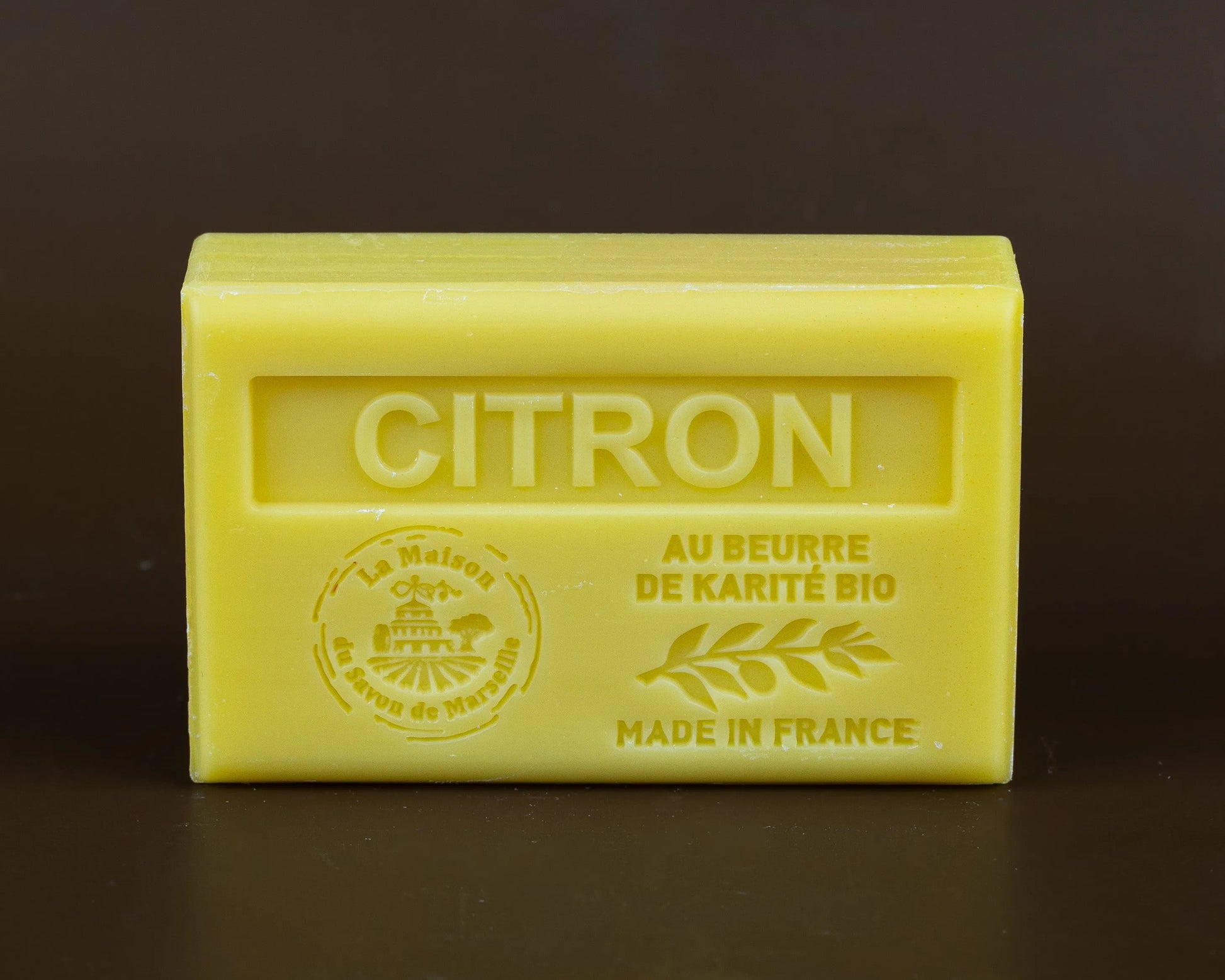 LA MAISON DU SAVON DE MARSEILLE Citron, French Soap with Organic Shea Butter, 125g French Soaps UK