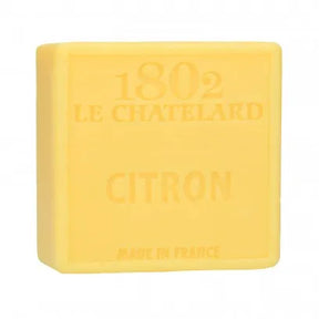 LE CHATELARD 1802 Citron Marseille Soap, 72% Coconut, Olive and Almond Oil, 100g |  PALM FREE French Soaps UK