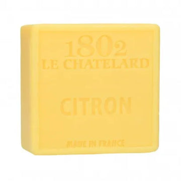 LE CHATELARD 1802 Citron Marseille Soap, 72% Coconut, Olive and Almond Oil, 100g |  PALM FREE French Soaps UK