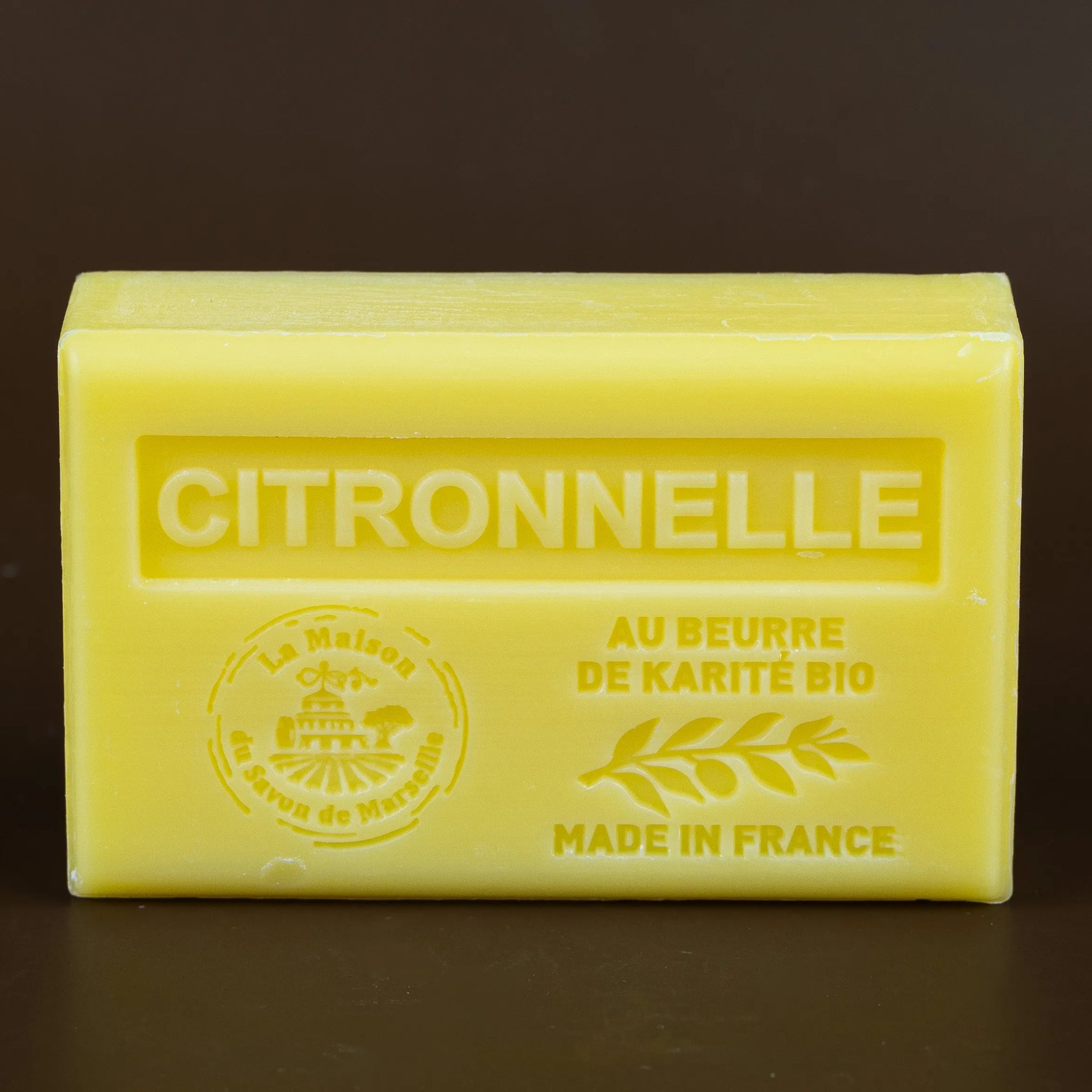 LA MAISON DU SAVON DE MARSEILLE Citronella, French Soap with Organic Shea Butter, 125g French Soaps UK