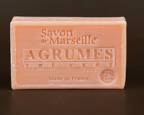 LE CHATELARD 1802 Citrus Fruit & Green Tea Savon de Provence, enriched with Sweet Almond Oil | 100g French Soaps UK