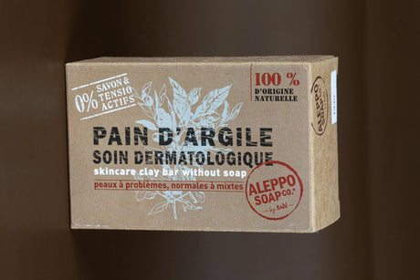 TADÉ PAYS DU LEVANT Clay Cleansing Bar, Soap Free, for all skin types, 320g French Soaps UK