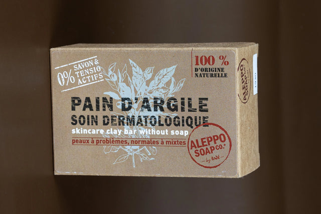 TADÉ PAYS DU LEVANT Clay Cleansing Bar, Soap Free, for all skin types, 320g French Soaps UK