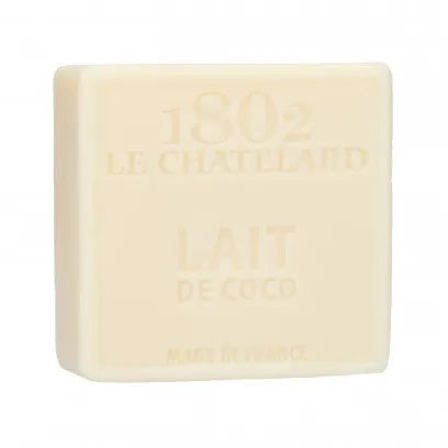 LE CHATELARD 1802 Coconut Milk Marseille Soap, 72% Coconut, Olive and Almond Oil, 100g |  PALM FREE French Soaps UK