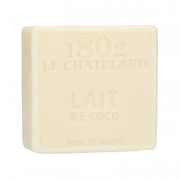 LE CHATELARD 1802 Coconut Milk Marseille Soap, 72% Coconut, Olive and Almond Oil, 100g |  PALM FREE French Soaps UK