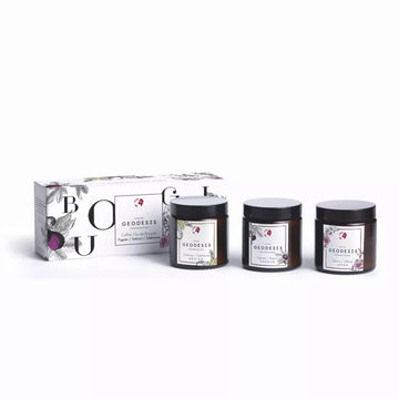 Boxed Candle Trio: Fig, Tuberose, Sakura