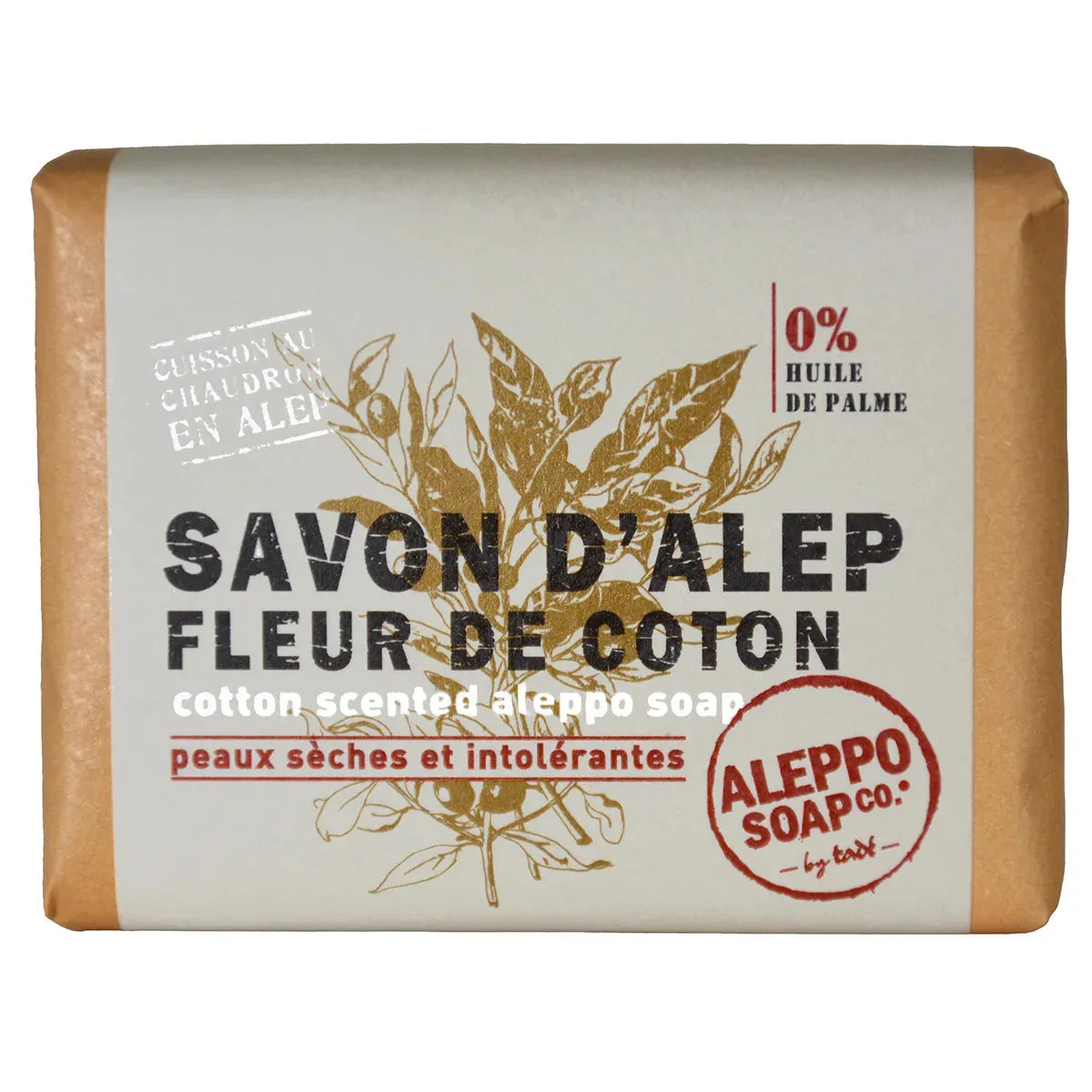 TADÉ PAYS DU LEVANT Cotton Flower Fragranced Aleppo Soap | 100g French Soaps UK