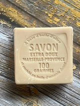 LE CHATELARD 1802 Cotton Flower Marseille Soap, 72% Coconut, Olive and Almond Oil, 100g |  PALM FREE French Soaps UK