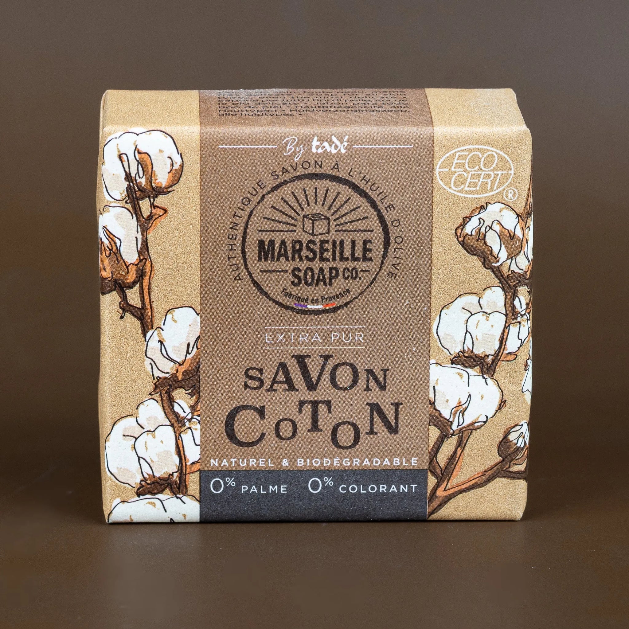 TADÉ PAYS DU LEVANT Cotton Flower Marseille Soap with Olive Oil | 100g French Soaps UK