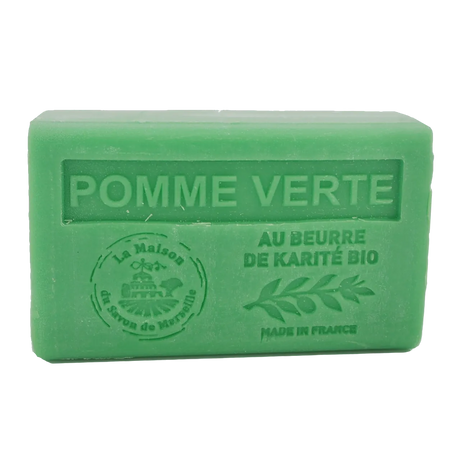 LA MAISON DU SAVON DE MARSEILLE Crisp Apple French Soap with organic Shea Butter 125g French Soaps UK
