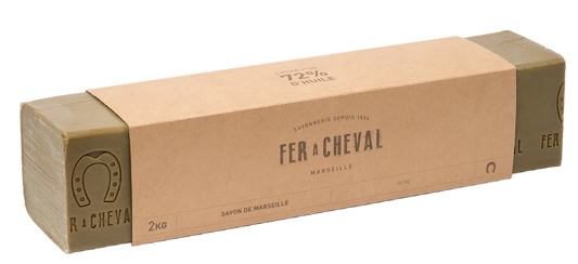 FER A CHEVAL Pure Olive Savon de Marseille Bar | 2kg French Soaps UK