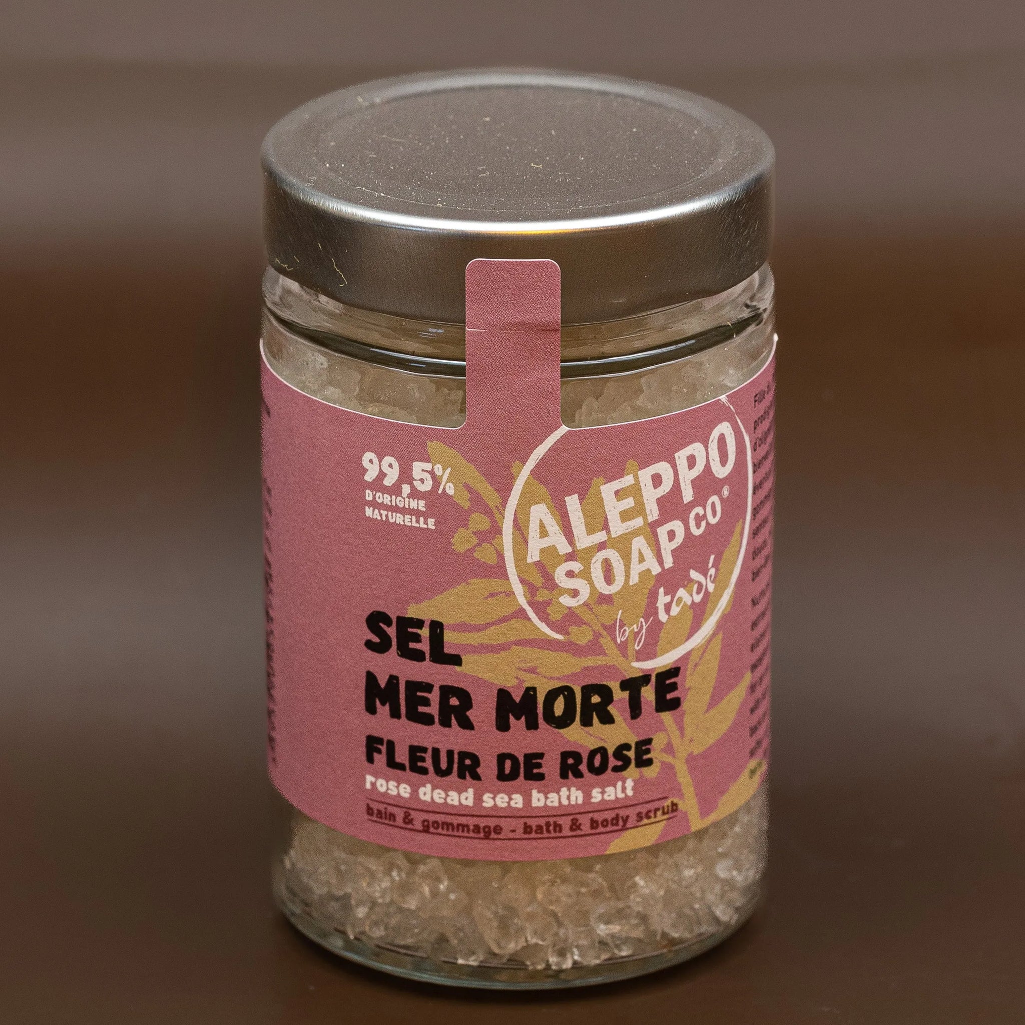 TADÉ PAYS DU LEVANT Dead Sea Salts for Bath & Body, Fragranced with Ispahan Rose | 300g French Soaps UK
