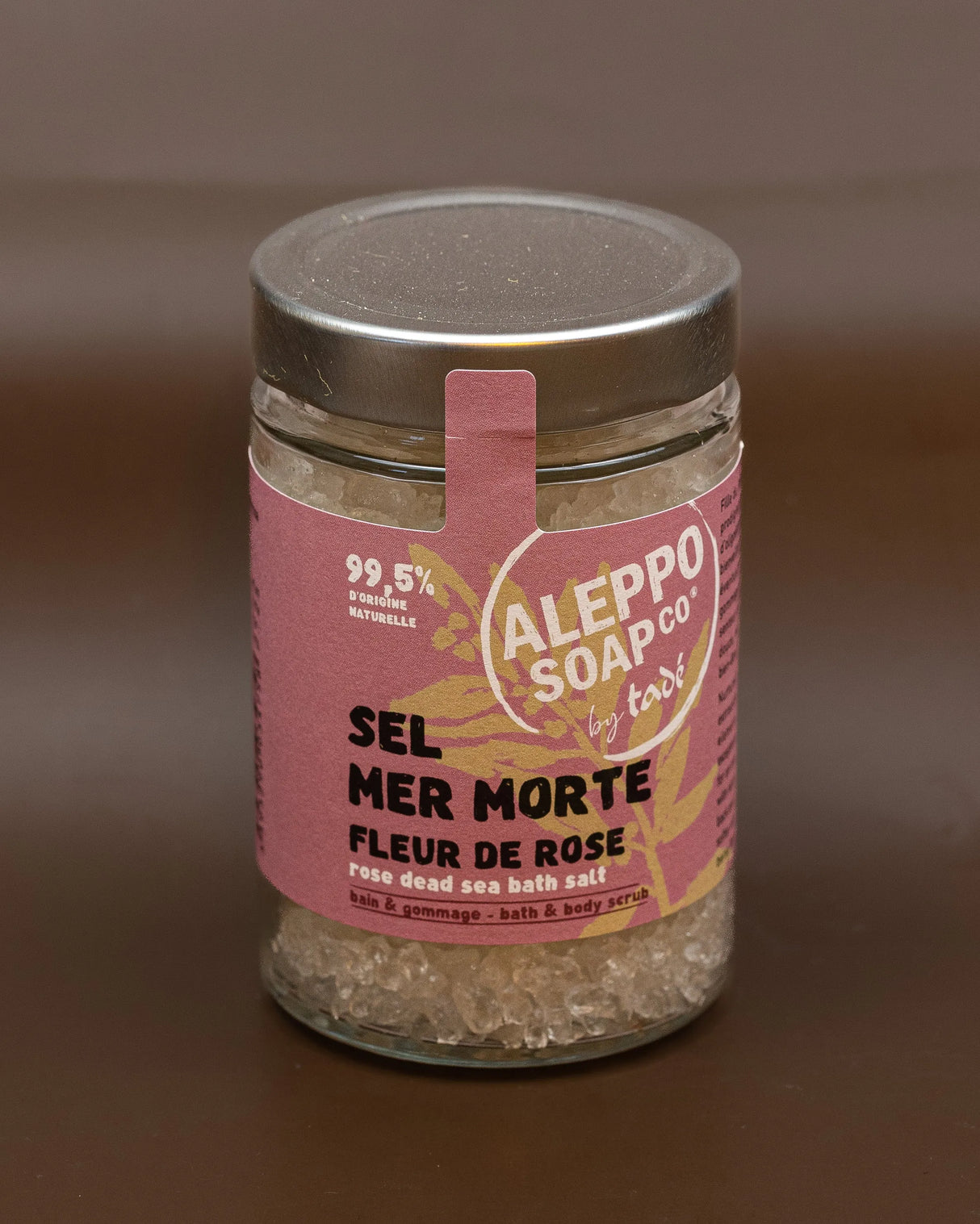 TADÉ PAYS DU LEVANT Dead Sea Salts for Bath & Body, Fragranced with Ispahan Rose | 300g French Soaps UK