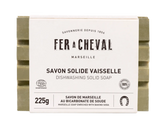 FER A CHEVAL Dishwashing Marseille Soap Bar with Baking Soda |  225g French Soaps UK