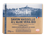 LA CORVETTE Dishwashing Soap Bar with Baking Soda & Aloe Vera | 200g French Soaps UK