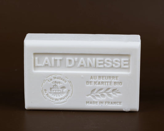LA MAISON DU SAVON DE MARSEILLE Donkey Milk French Soap with Organic Shea Butter, 125g French Soaps UK