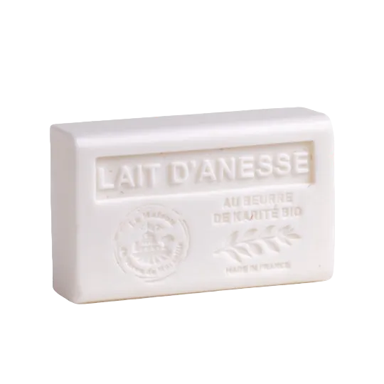 LA MAISON DU SAVON DE MARSEILLE Donkey Milk French Soap with Organic Shea Butter, 125g French Soaps UK