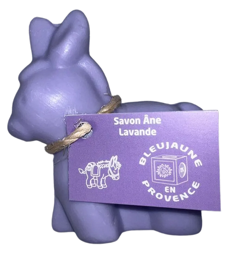 BLEU JAUNE Donkey Shaped Soap, Lavender Fragrance with Organic Shea Butter | 150g French Soaps UK