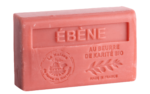 Ebony French Soap with Organic Shea Butter, 125g