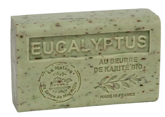 LA MAISON DU SAVON DE MARSEILLE Eucalyptus, French Soap with Organic Shea Butter, 125g French Soaps UK
