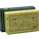 BLEU JAUNE Exfoliating Lemon (Citron Écorce), Marseille Soap with Shea Butter, 100g French Soaps UK