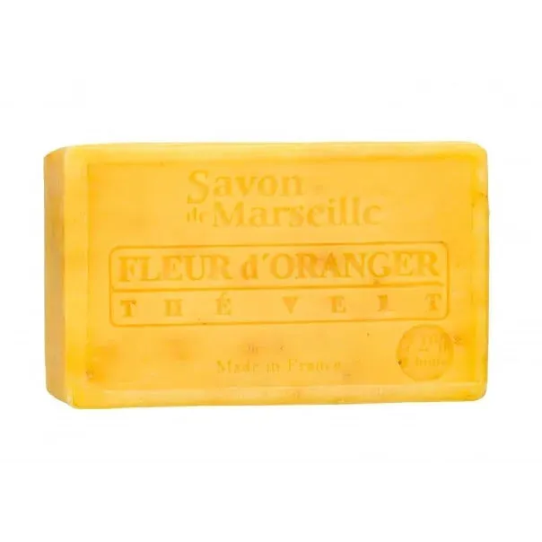 LE CHATELARD 1802 Exfoliating Orange Blossom Savon de Provence, enriched with Green Tea Leaves & Sweet Almond Oil | 100g French Soaps UK