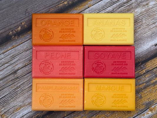Exotic Fruits,  6 x 125g Soap Bars  |  Unwrapped