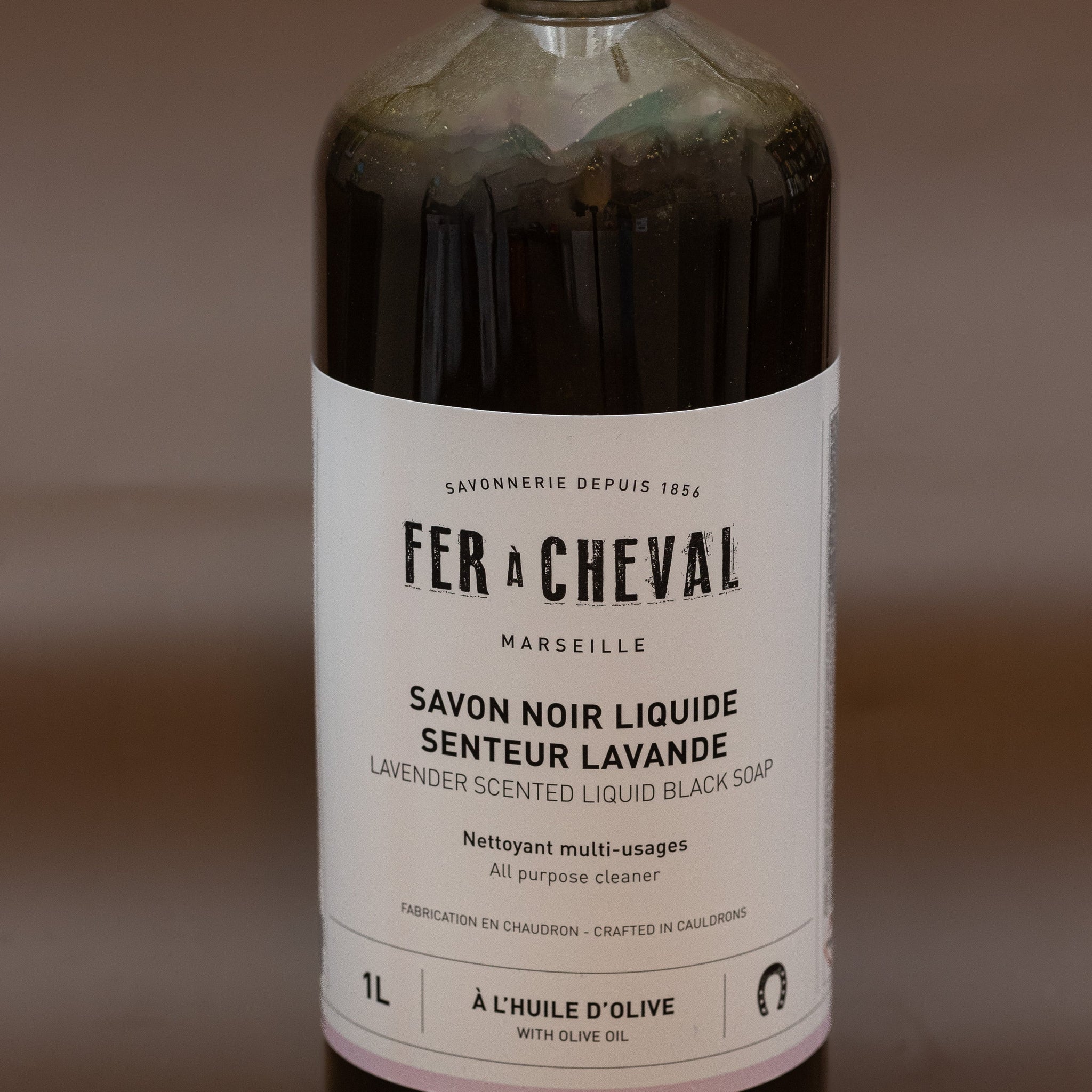 FER A CHEVAL Black Liquid Soap, Olive Oil & Lavender | 1L French Soaps UK