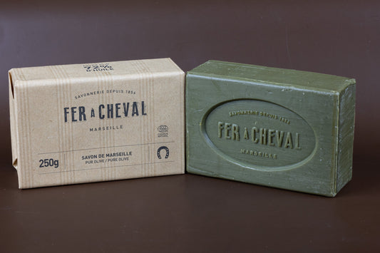 FER A CHEVAL Pure Olive Savonnettes de Marseille | 250g French Soaps UK