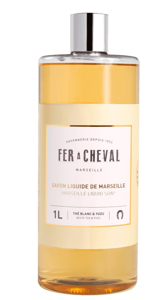 FER A CHEVAL White Tea & Yuzu Marseille Liquid Soap, 1 ltr French Soaps UK