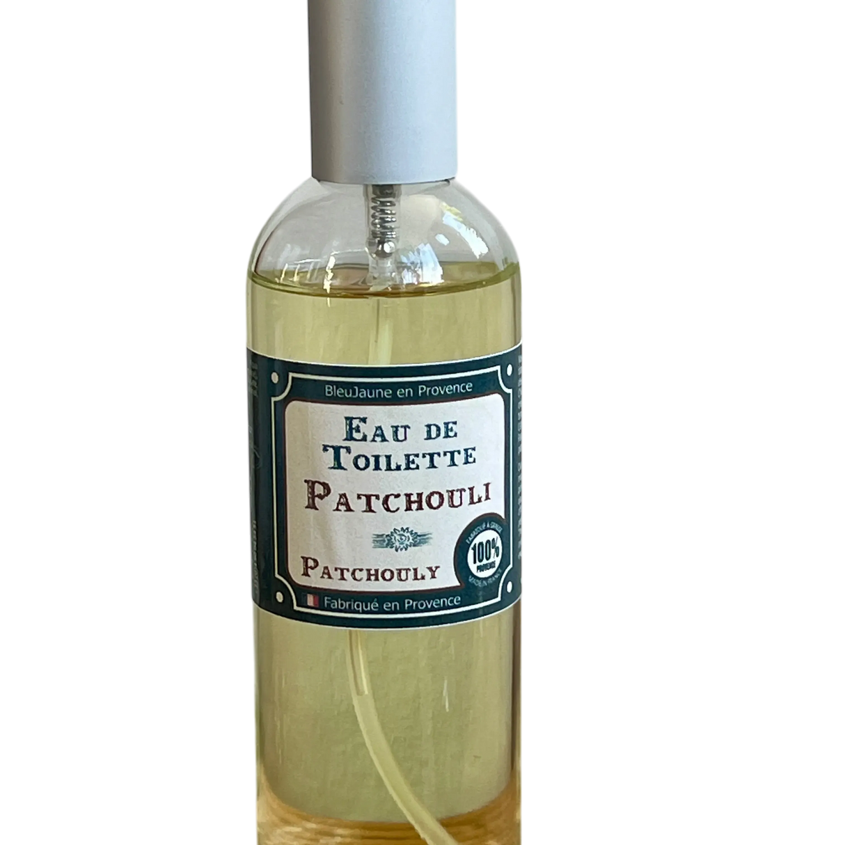 BLEU JAUNE Patchouli, Eau de Toilette from Grasse | 100ml French Soaps UK