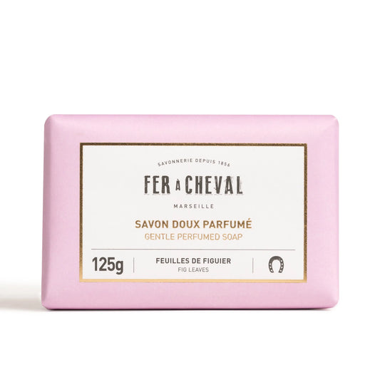 FER A CHEVAL Fig Leaf, Extra Gentle Fragranced Marseille Soap | 125g French Soaps UK