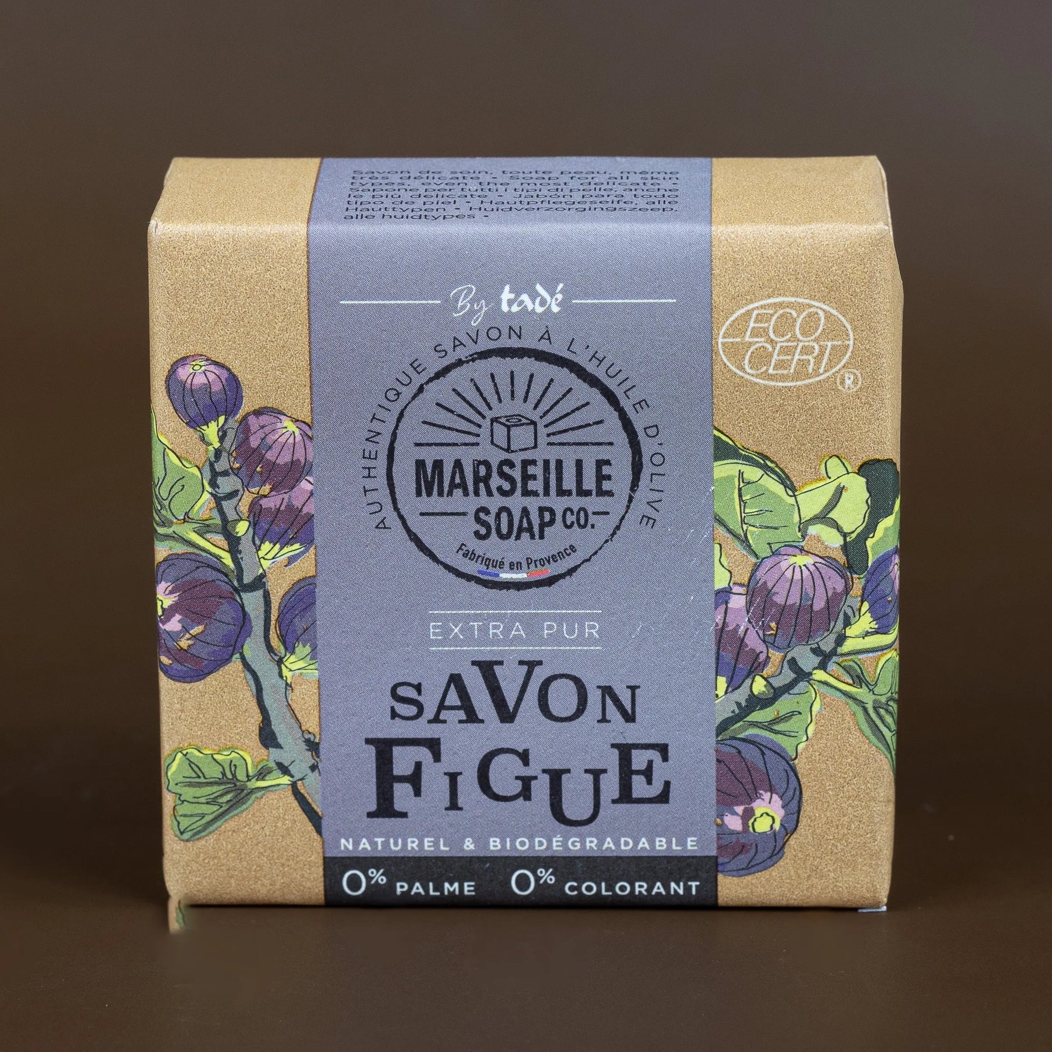 TADÉ PAYS DU LEVANT Fig Marseille Soap with Olive Oil | 100g French Soaps UK