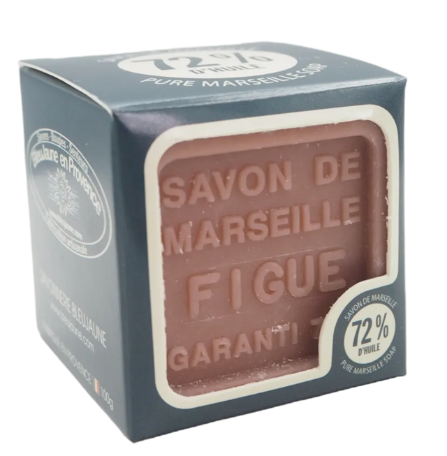 BLEU JAUNE Fig, Shea Butter Marseille Cube | 100g French Soaps UK
