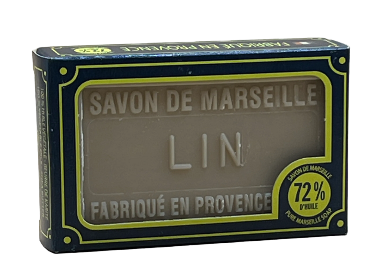 BLEU JAUNE Fleur de Lin (Flax Flower), Marseille Soap with Shea Butter | 100g French Soaps UK