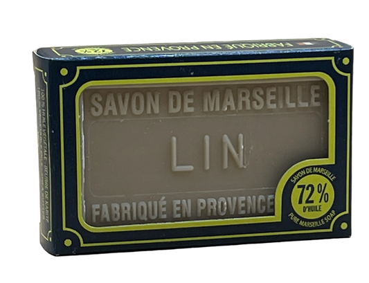 BLEU JAUNE Fleur de Lin (Flax Flower), Marseille Soap with Shea Butter | 100g French Soaps UK